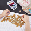 Flower Sequin Embroidery For Clothes Fabric Decoration Badge DIY-WH0899-104-3