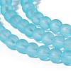 20 Colors Transparent Glass Beads Strands FGLA-X0002-01-4mm-3