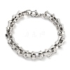 304 Stainless Steel Link Chain Bracelets BJEW-H618-11P-1