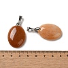 Natural Red Aventurine Pendants G-Z055-03P-10-3