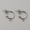 304 Stainless Steel Stud Earring Findings X1-STAS-TAC0017-02B-1