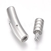 304 Stainless Steel Bayonet Clasps STAS-O114-051A-MP-4