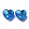 Handmade Lampwork Silver Foil Glass Beads FOIL-T005-01-M-3