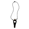 Leather Eyeglasses Strap with Clip Holder and Brass Buckle AJEW-WH0291-87A-1