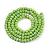 Electroplate Opaque Solid Color Glass Beads Strands LS-EGLA-A044-P3mm-L30-3