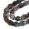Natural Indian Agate Beads Strands G-Q608-11B-4