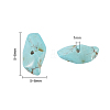 Synthetic Turquoise Chip Bead Strands G-CJ0001-09-2