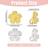 200Pcs 2 Colors Alloy Pendants FIND-CA0011-56-2