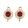 304 Stainless Steel Rhinestone Connector Charms STAS-G398-30G-03-1
