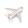Brass Micro Pave Cubic Zirconia Airliner Beads LS-ZIRC-L078-005P-NR-2