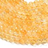 Natural Citrine Beads Strands G-F820-K04-8mm-4