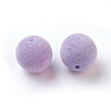 Flocky Acrylic Beads X-OACR-I001-16mm-L04-2