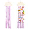 Cloud Wooden Hairpin Hair Clip Hanging Holder Storage Organizer WH-WG78846-03-1