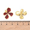Brass Enamel Stud Earrings for Women KK-CBA760A-11G-06-5
