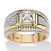 Square Alloy with Crystal Rhinestone Finger Rings FS-WG4A2D8-11-1
