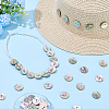 50Pcs Natural Shell Buttons BUTT-PH0001-71-4