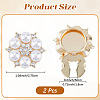 Brass Cuff Buttons DIY-WH20011-70A-2