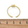 Brass Shell Cuff Rings for Women RJEW-C126-01G-5