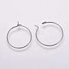 316 Surgical Stainless Steel Hoop Earrings Findings STAS-K146-039-15mm-0.8-1