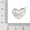 Brass Pave Clear Cubic Zirconia Pendants KK-Z061-07P-3