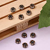 Brass Rhinestone Spacer Beads X-RB-A014-L6mm-01R-NF-4