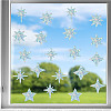 16 Sheets 4 Styles Waterproof PVC Colored Laser Stained Window Film Static Stickers DIY-WH0314-094-1