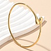 304 Stainless Steel Cuff Bangles for Women AJEW-P127-16G-1