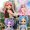 Globleland 8Pcs 8 Colors PP Doll Wig Hair AJEW-GL0002-34A-5