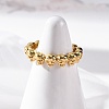 Brass Cuff Rings for Women Men RJEW-C118-02G-3