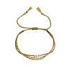 Adjustable Nylon and Cotton Multi-strand Bracelets QC4943-8-1