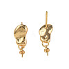 Brass Stud Earring Findings KK-N233-221-1