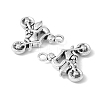 Tibetan Style Alloy Rider Motorcycle Pendants TIBEP-12941-AS-LF-2