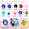40Pcs 8 Colors Handmade Lampwork Beads LAMP-TA0001-54B-4