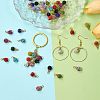 24Pcs 12 Colors Handmade Polymer Clay Rhinestone Pendants PALLOY-SW0026-01-5