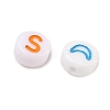 50G 4 Style Opaque White Acrylic Beads MACR-FS0001-35-2