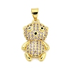 Brass Micro Pave Cubic Zirconia Pendants KK-R159-20C-G-1