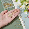 40Pcs 4 Styles Brass Cord Ends KK-BC0014-75-3