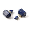 Natural Lapis Lazuli Perfume Bottle Pendants G-L623-08G-07-2