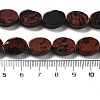 Natural Mahogany Obsidian Beads Strands G-P559-B16-01-5