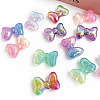 Transparent Crackle Acrylic Beads OACR-K008-07-1