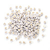 Opaque White Acrylic Beads MACR-YW0001-21A-1