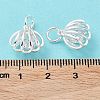 Rack Plating Brass Clear Cubic Zirconia Pendants KK-B078-06S-4