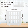 3Pcs 3 Styles HDF High Fiber Density Board Reflection Display Board AJEW-CN0002-89A-2