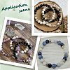 2 Strands Natural White Jade Round Beads Strands G-SP0001-25-6