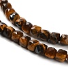Natural Tiger Eye Beads Strands X-G-B107-B02-02-5