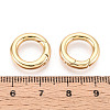 Brass Spring Gate Rings KK-T078-20G-03-3
