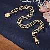 Brass Cable Chain Bracelets BJEW-H537-11G-1