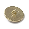 1-Hole Zinc Alloy Enamel Shank Buttons BUTT-WH0028-43C-2