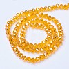 Electroplate Glass Beads Strands EGLA-A044-T6mm-B-M-3