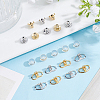 24Pcs 6 Styles Silicone Ear Nuts SIL-BBC0001-05-4